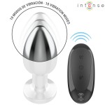INTENSE - PLUG ANALE 10 VIBRAZIONI METALLO CON TELECOMANDO L
